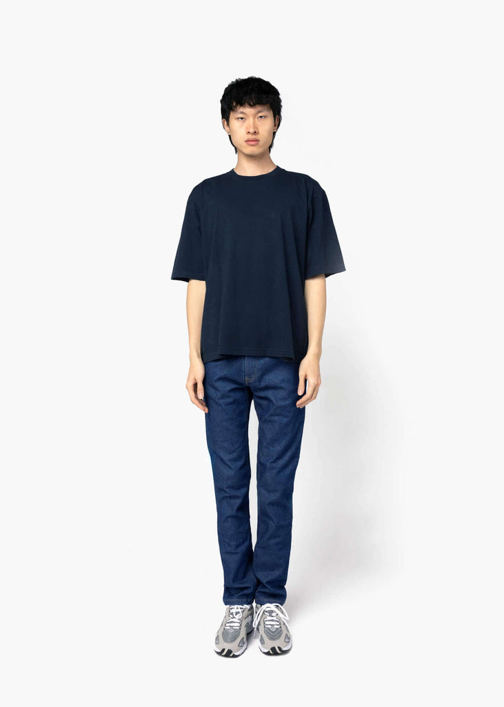 camiseta-azul-oversize-algodon-organico-sostenible