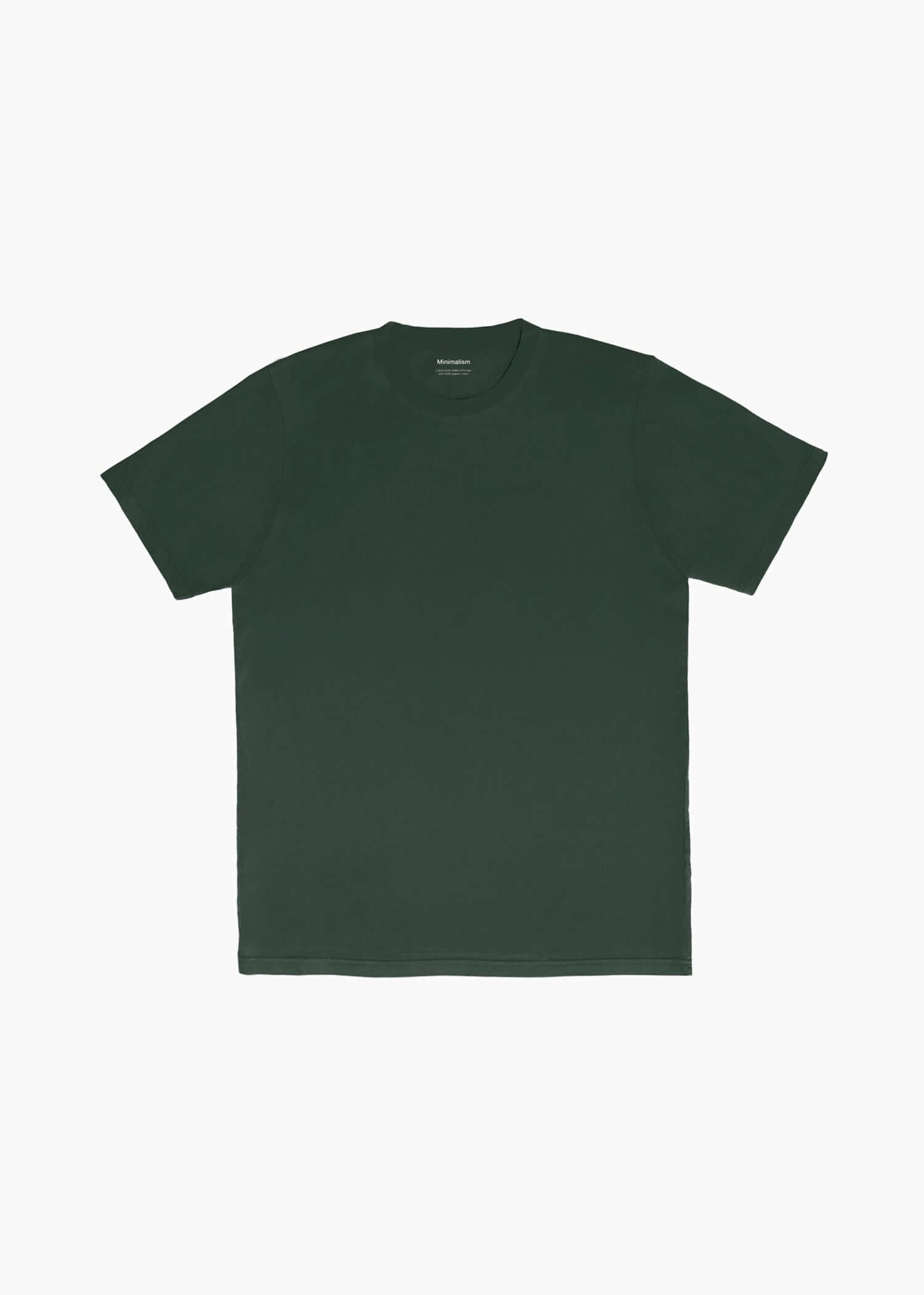 Camiseta algodón orgánico verde oscuro