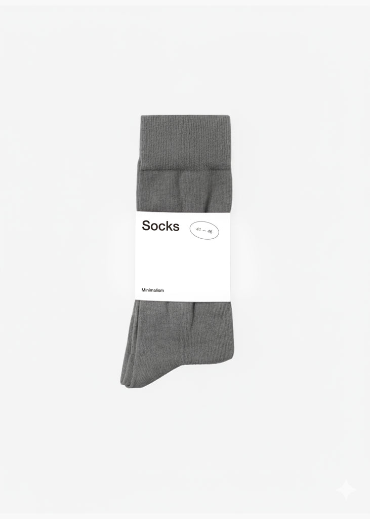 calcetines-grises-minimalism-brand-calcetines-organicos
