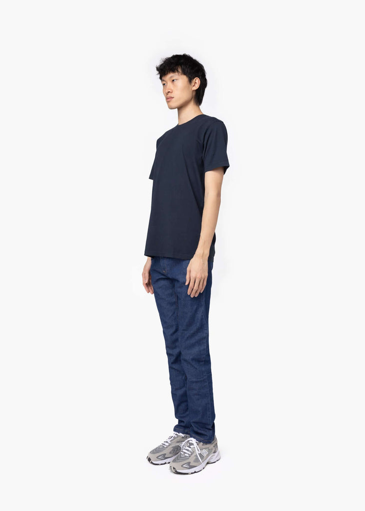 camiseta-azul-marino-algodon-organico-minimalism-brand