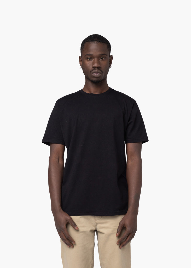 pack-cinco-camiseta-algodon-organico-hombre-negro