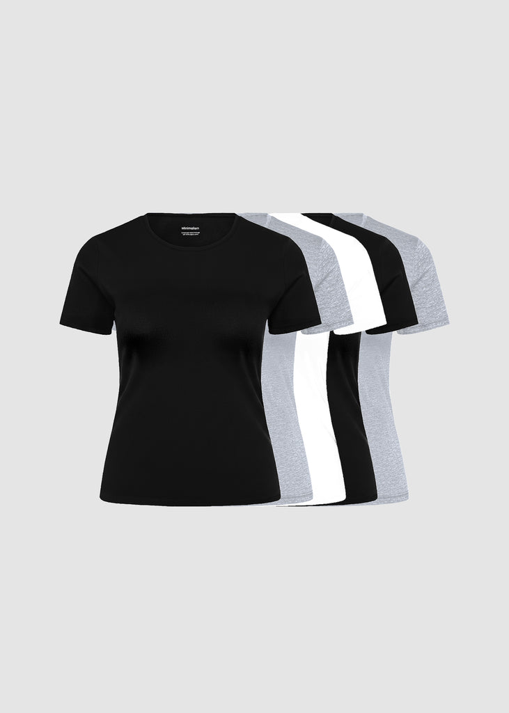 Camiseta algodón orgánico Mujer Pack uds