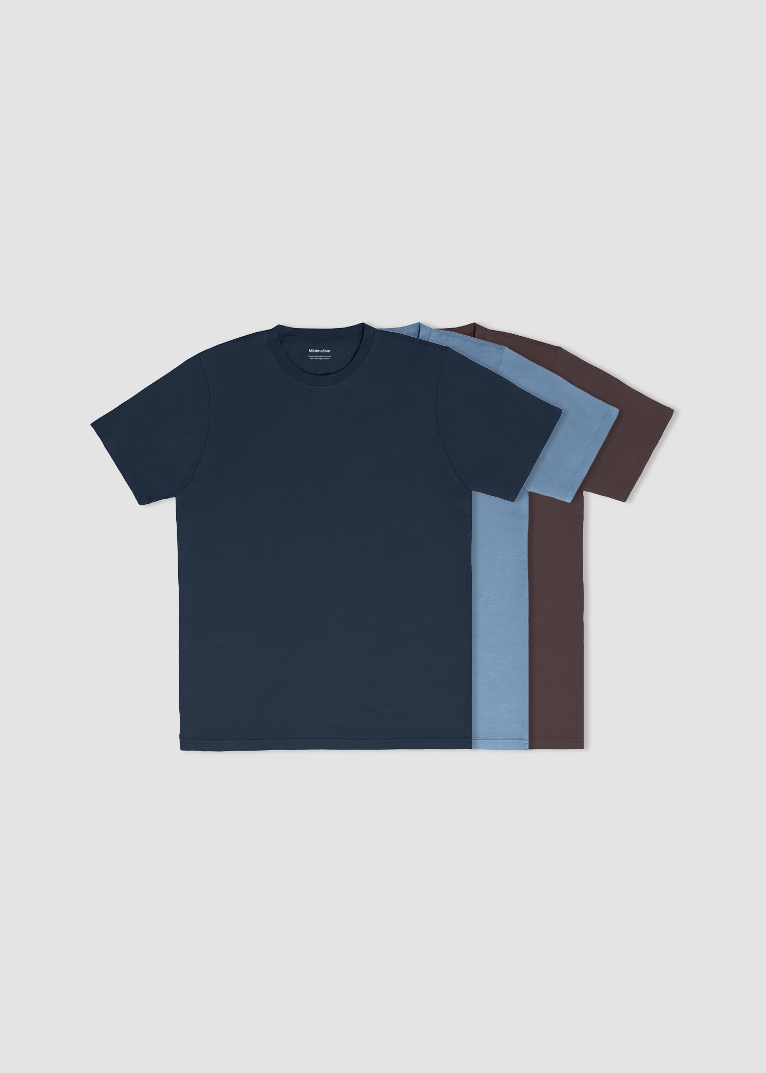 Camisetas algodón orgánico Pack x3 Sostenible y duradera