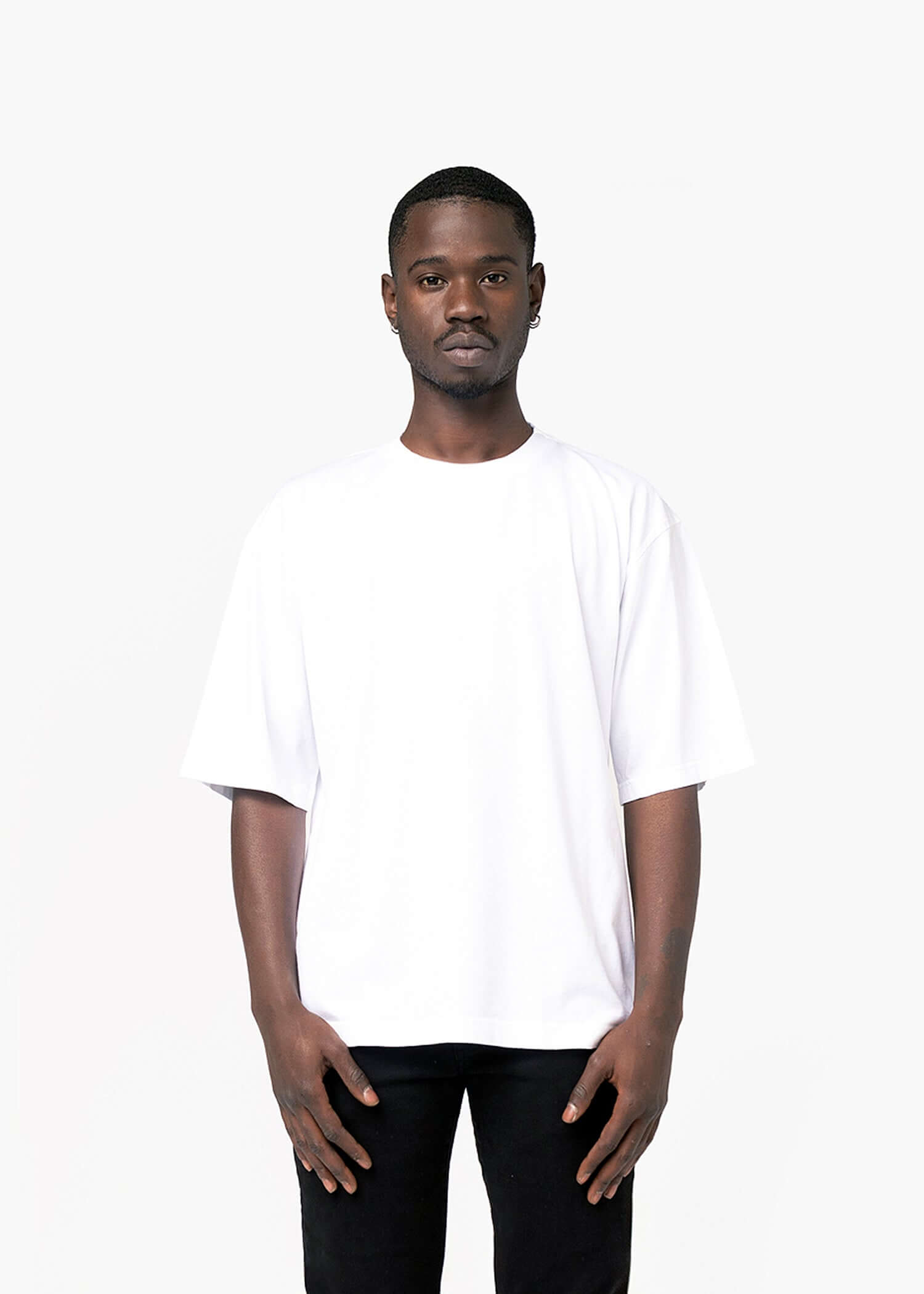Oversized lava grey organic cotton T-shirt