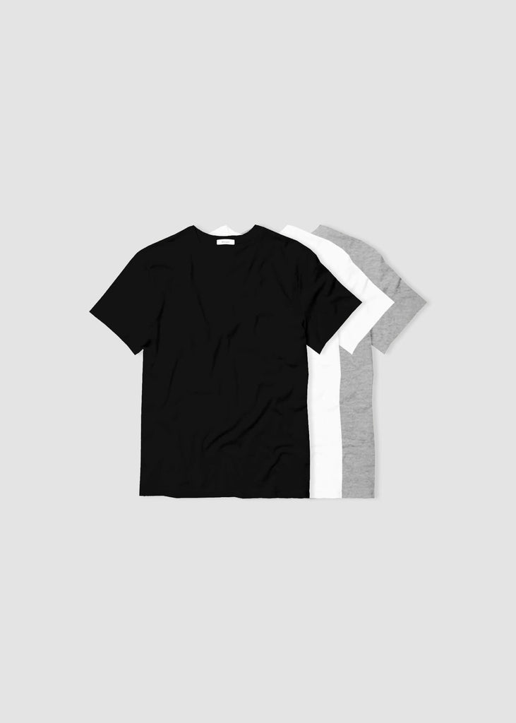 Camiseta negra básica de hombre (100% algodón orgánico) - Armablanda